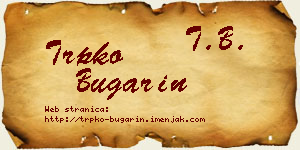 Trpko Bugarin vizit kartica
